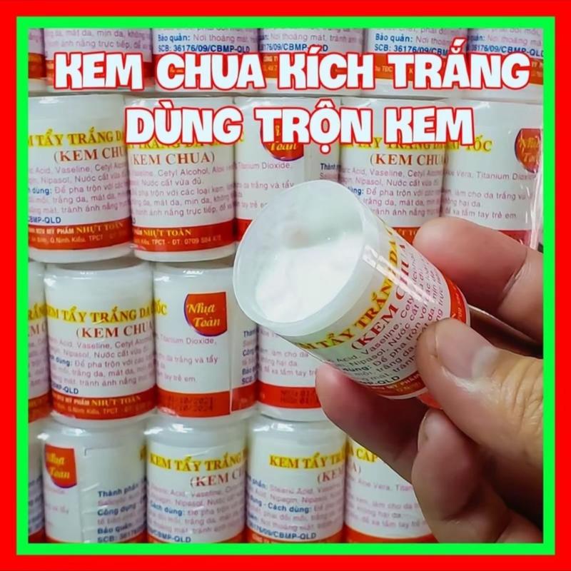 Kem Chua trắng da trộn kem làm đẹp da body