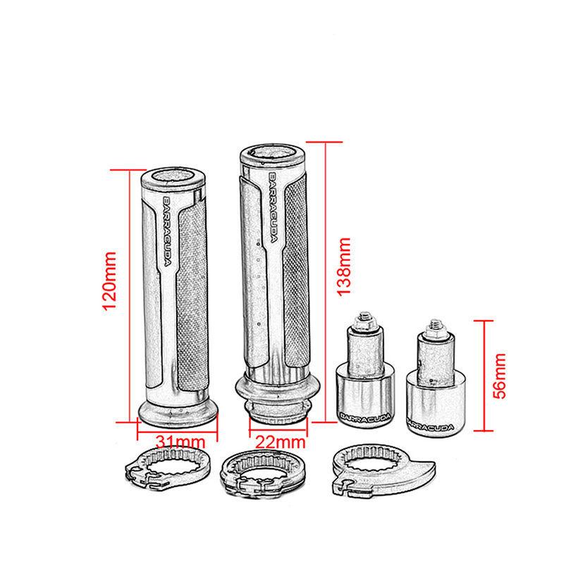 Tay Cầm Xe Máy Tay Nắm Tay Ga Hợp Kim Nhôm Chống Trượt, Tay Cầm Sửa Đổi, Thích Hợp Cho Kawasaki, Horizon Và Benali, Gel Tay Cầm, Năm 2024 Phụ Kiện Phụ Tùng 3