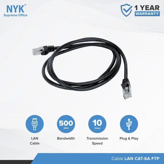 kabel LAN Outdoor FTP 20m 20 meter CAT6 CAT 6 JACK Metal Siap pakai 1