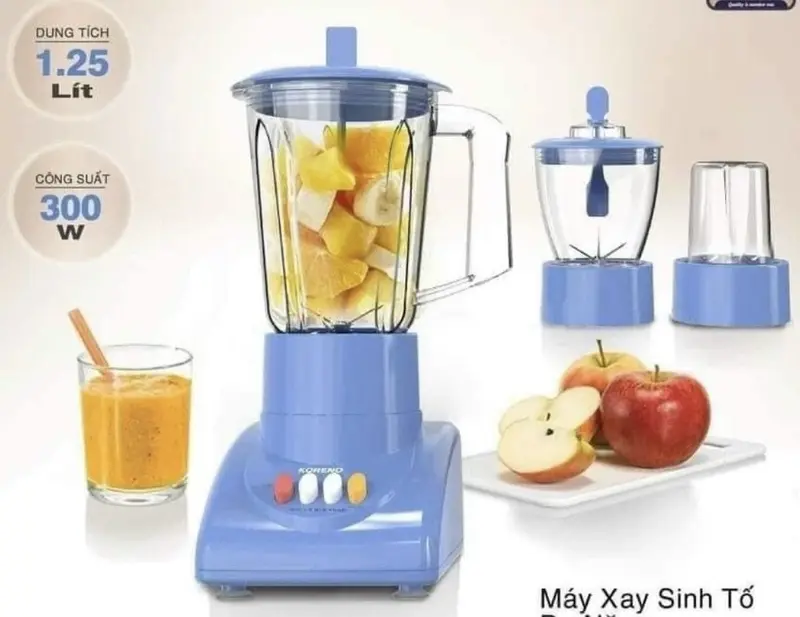 (ĐỌC KĨ MÔ TẢ)-MÁY XAY 3 CỐI KORENO 300W-BH 12 THÁNG 2