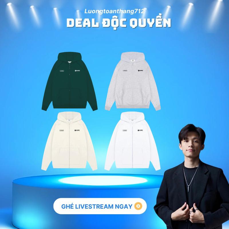 Áo Khoác Hoodie Zip Karants Local Brand Unisex Basic Kéo Khóa - HDZ01