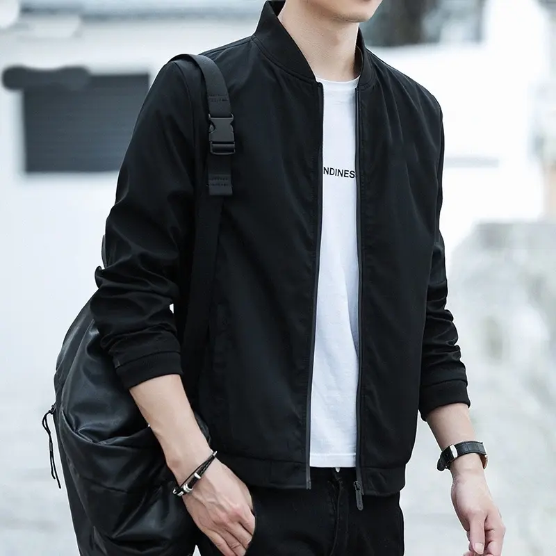 Áo Bomber Basic Phong Cách 2025 Nam/Nữ Form Chuẩn Dày Dặn 2 Lớp - Menswear 5