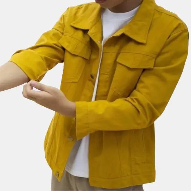 Áo khoác kaki nam màu kem vàng đen cam hồng và rêu có đủ 6 màu FORM RỘNG Achi Fashion size 40-75kg hè mùa