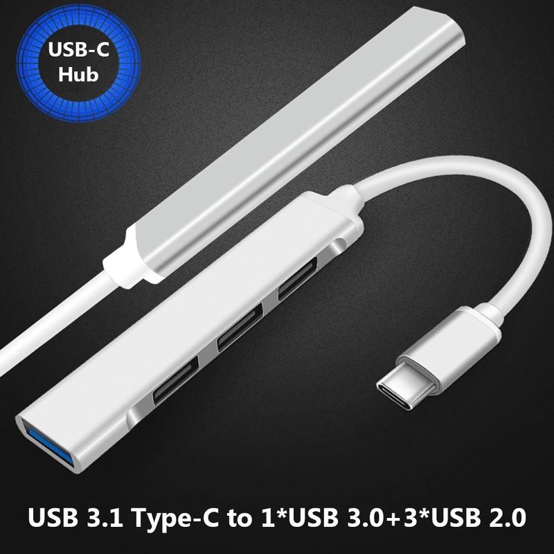Chuyên nghiệp 4 cổng USB-C Dock OTG Bộ Chuyển Đổi Splitter USB 3.0 HUB USB Type-C HUB USB Nở For Máy Tính Xách Tay PC