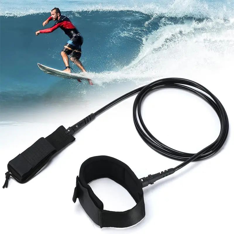 Surfboard Leash Straight TPU Surf Leash Foot Ropes Ankle Strap for Paddle Stand Up Board Sup
