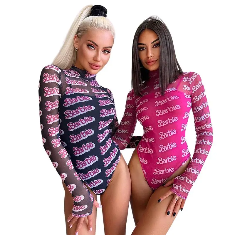 Quần Áo Nữ, Cutenova, Phong Cách Âu Mỹ, Bộ Áo Jumpsuit Quần Cao Cấp, In Chữ Lưới, Thích Hợp Cho Mùa Thu Và Mùa Đông, Phong Cách Cô Gái Nóng Bỏng, 2024 Hàng Mới Về