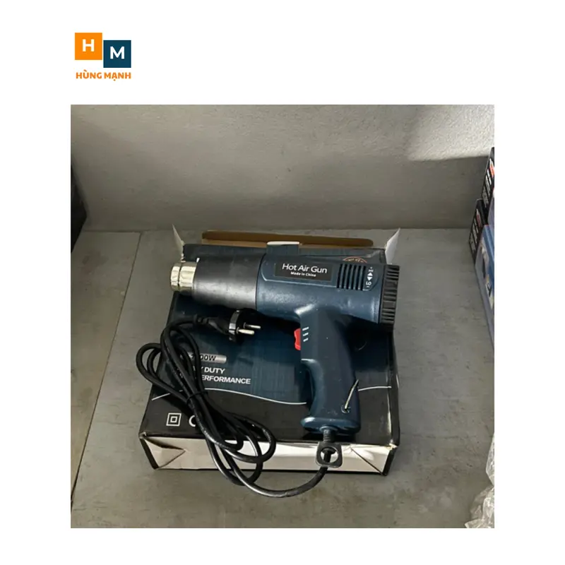 Máy khò nhiệt, máy thổi hơi nóng đa năng máy dán decal máy khò màng co công suất lớn 2000W 5
