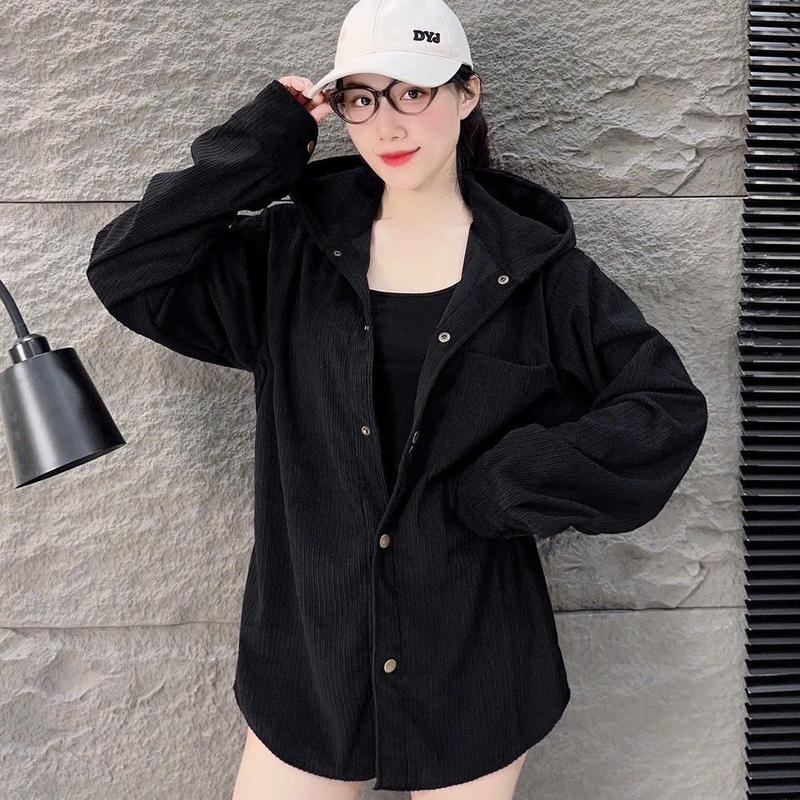  ÁO KHOÁC CHỐNG NẮNG SƠ MI CHẤT KATE NHUNG GÂN NÓN TO MÃ SMSUNY  CHẤT VẢI DÀY VỪA VẶN MỀM MẶC MÁT FORM DÀI FREESIZE 40-60 KG 