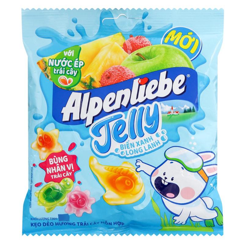 KẸO ALPENLIEBE JELLY BIỂN XANH LONG LANH NHÂN TRÁI CÂY 24G KẸO DẺO ALPENLIEBE