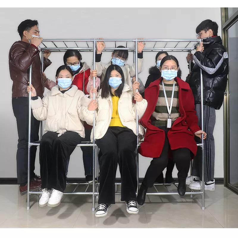 Product Introduction of Tủ Quần Áo Tủ Vải Khung Thép Chốt Thép 5 Buồng 10 Ngăn Cỡ Lớn 250Cm khung thép cỡ lớn treo quần áo gấp gọn thoải mái 29