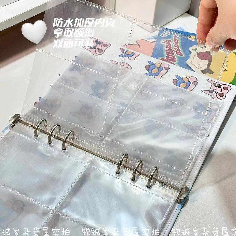 Sách Thẻ Bìa Cứng Binder, A5 Kích Thước, Bút Chì Màu Shin-chan Phong Cách Ins Độc Đáo Cùng Phong Cách Xiaohongshu, Giá Trị Cao, Thiết Yếu Cho Học Sinh 5