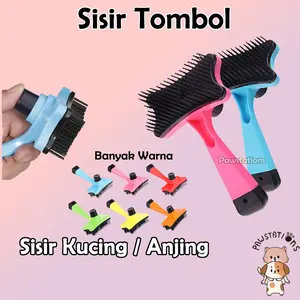 Sisir Tombol Grooming Kucing Sisir Tombol Anjing Sisir Bulu Anabul