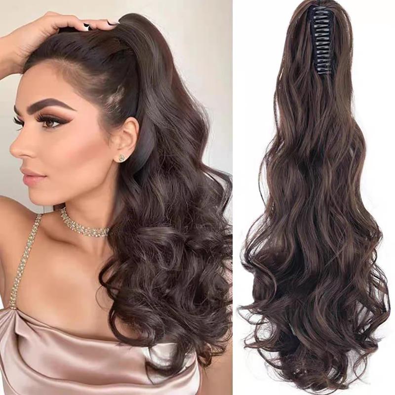 Tóc Giả Dạng Kẹp Vô Hình Xoăn Dài Tự Nhiên, Tóc Giả Thời Trang, Dành Cho Nữ, Chất Liệu Tổng Hợp, Tóc Nối Đuôi Ngựa Cao, Phong Cách Tóc Mèo, Gửi Hàng Từ Việt Nam, Harry 2