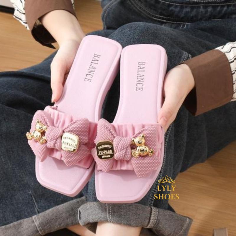 Sandal Wanita Balance Teplek Slop Motif Pita Cantik Nyaman Lentur Anti Slip Kuat 268x17 jelly 3