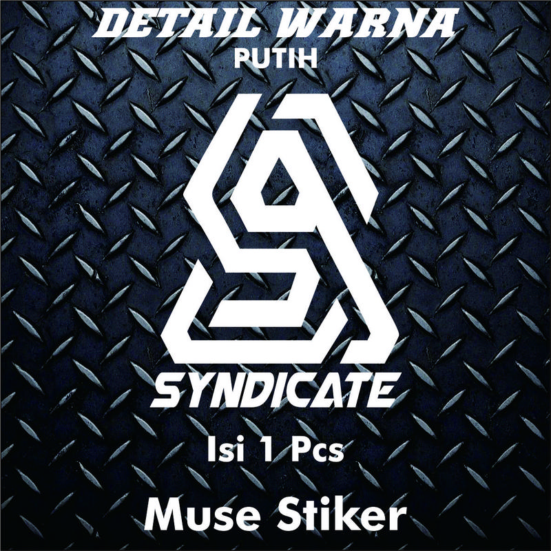 Stiker Logo Black Aerox Syndicate Aksesoris Motor Keren Sticker Cutting Bahan Anti Air Viral 2