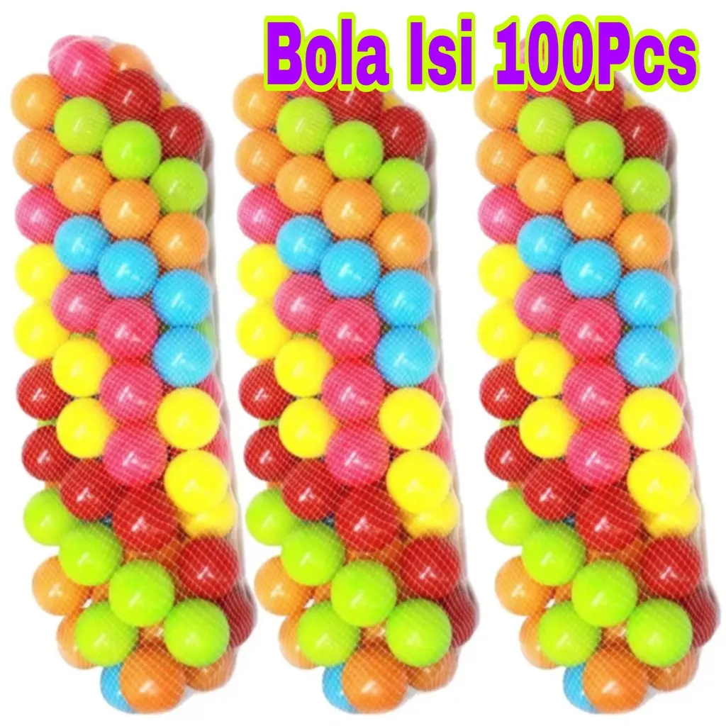 Mainan Mandi Bola Warna Warni Isi 100Pcs Untuk Anak Laki-laki Dan Perempuan Murah