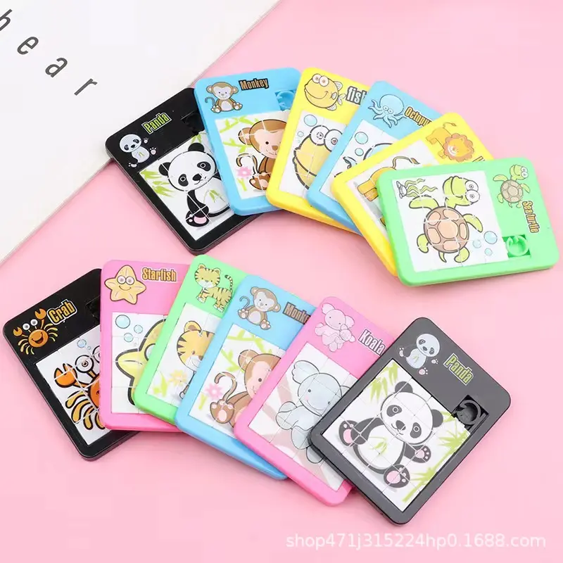 Đồ Chơi Xếp Hình Động Vật, Kartong, Mê Cung Trượt, Thiết Kế Đường Huarong, 16 Ngăn, Giáo Dục Cho Trẻ Em, Thích Hợp Cho Trường Học Và Mẫu Giáo, Ý Tưởng Quà Tặng Tuyệt Vời