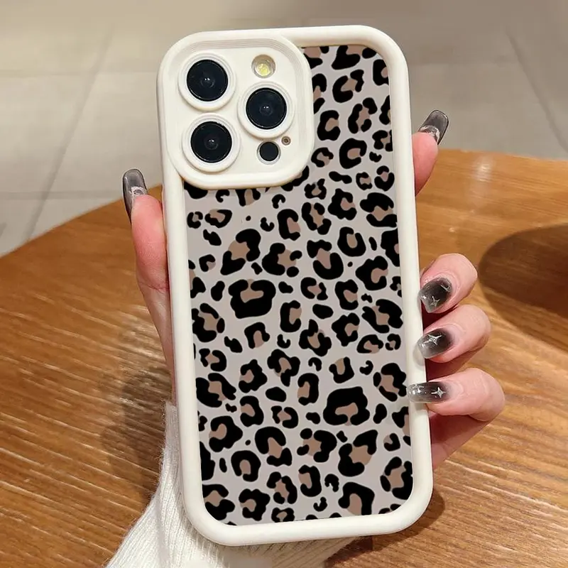 Fashion Leopard-pattern Phone Case, Anti-drop Cellphone Protective Case, Total Protective Shockproof Mobile Phone Cover for iPhone 3