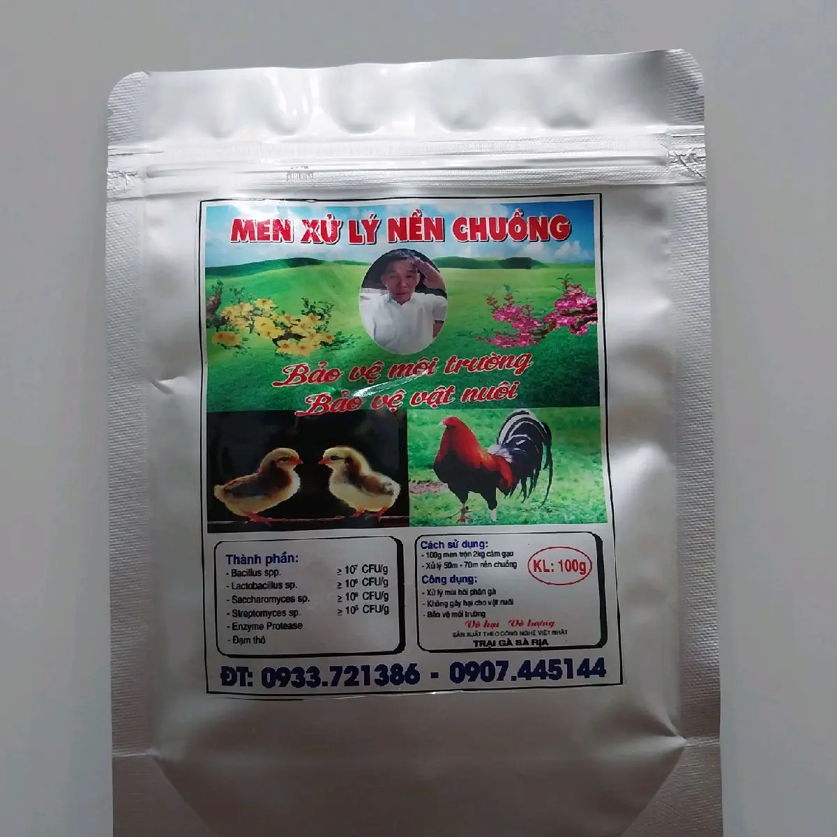 Men xử lý nền chuồng cho gia cầm, gia súc