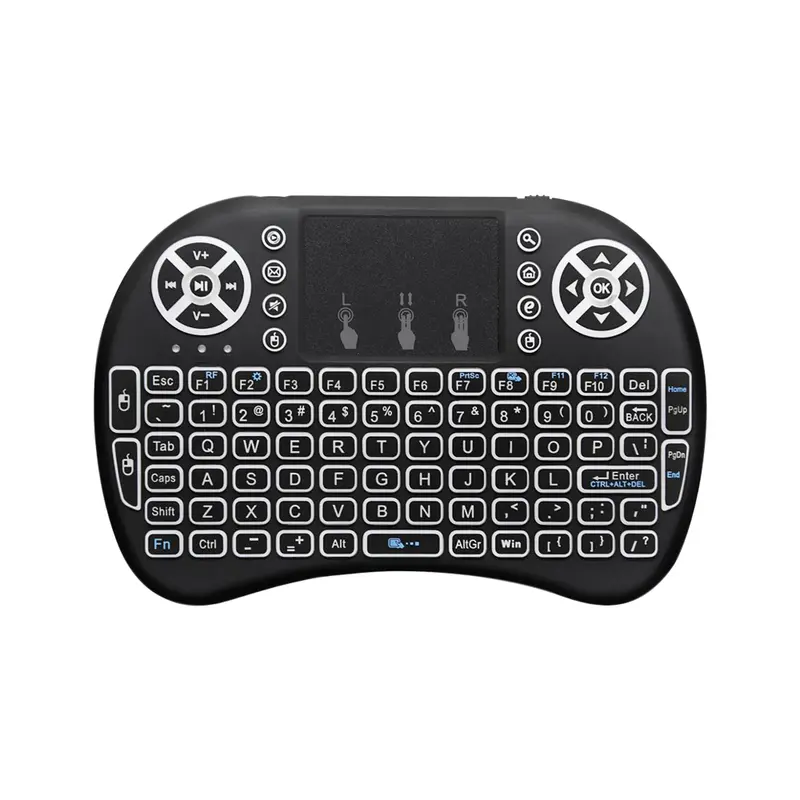 Keyboard Mini Wireless  2.4Ghz Dengan Touchpad Untuk Pc Android Smart TV 1