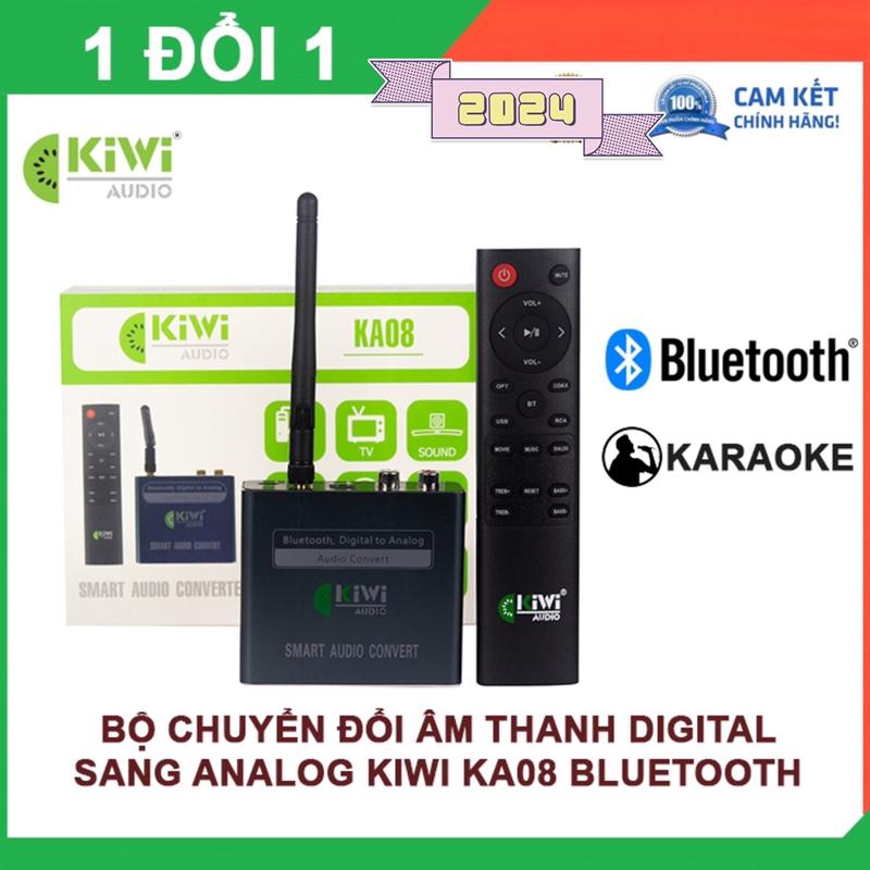 Bộ DAC chuyển đổi âm thanh KIWI KA08. Giải mã 24bit. Kết nối quang học, Bluetooth, aux, thẻ nhớ, usb Nghe Nhạc