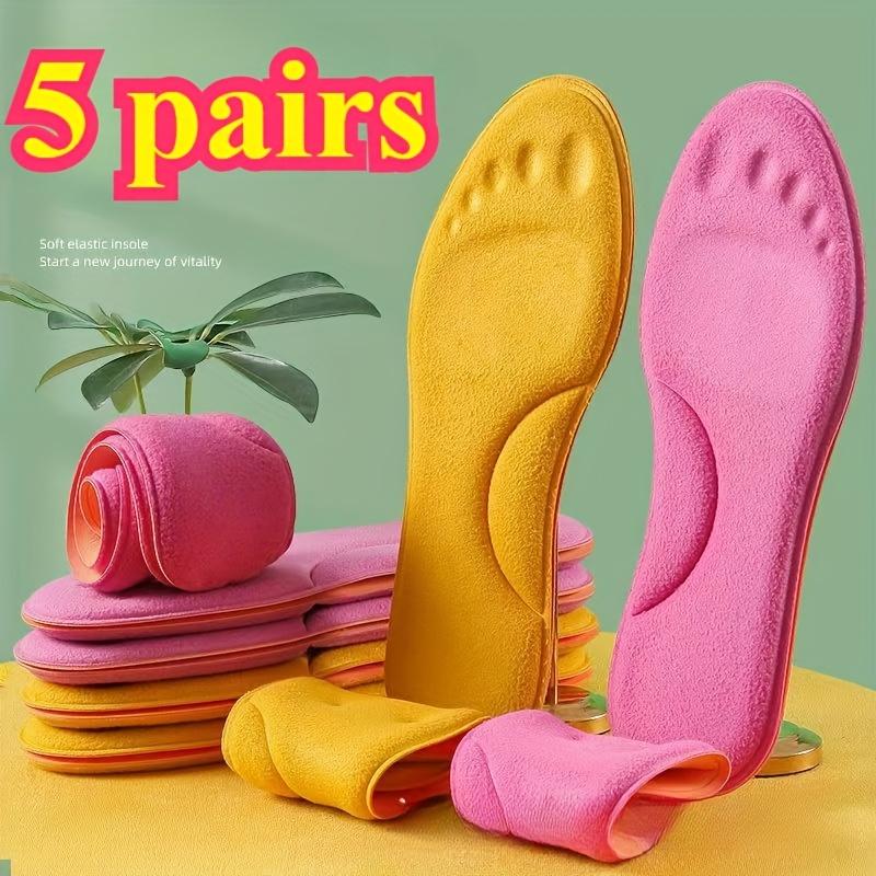 [10pcs Thick Memory Foam Insoles] 10pcs of thick memory foam insoles, suitable for men and women, foot massage warm winter sports insoles, soft and comfortable, suitable for men and Women's tailable design 4