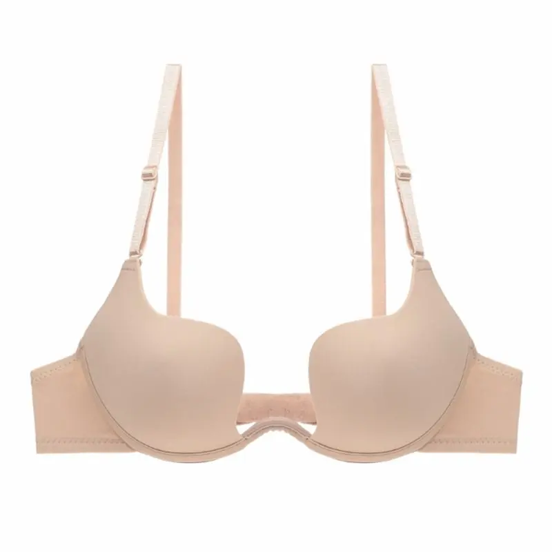 Lingerie, size 70-85C CUP , large U-shaped back hidden bra, dress hang lingerie women's new small-breasted push-up