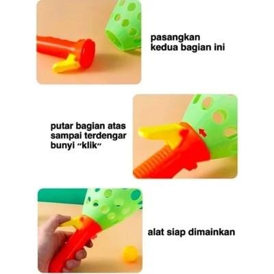 MAINAN ANAK LEMPAR TANGKAP BOLA YG6 BOLA RAKET BALL FUN GAME /family game /mainan anak /mainan murah/BALL FUN GAME THROW DAN CATCH 4