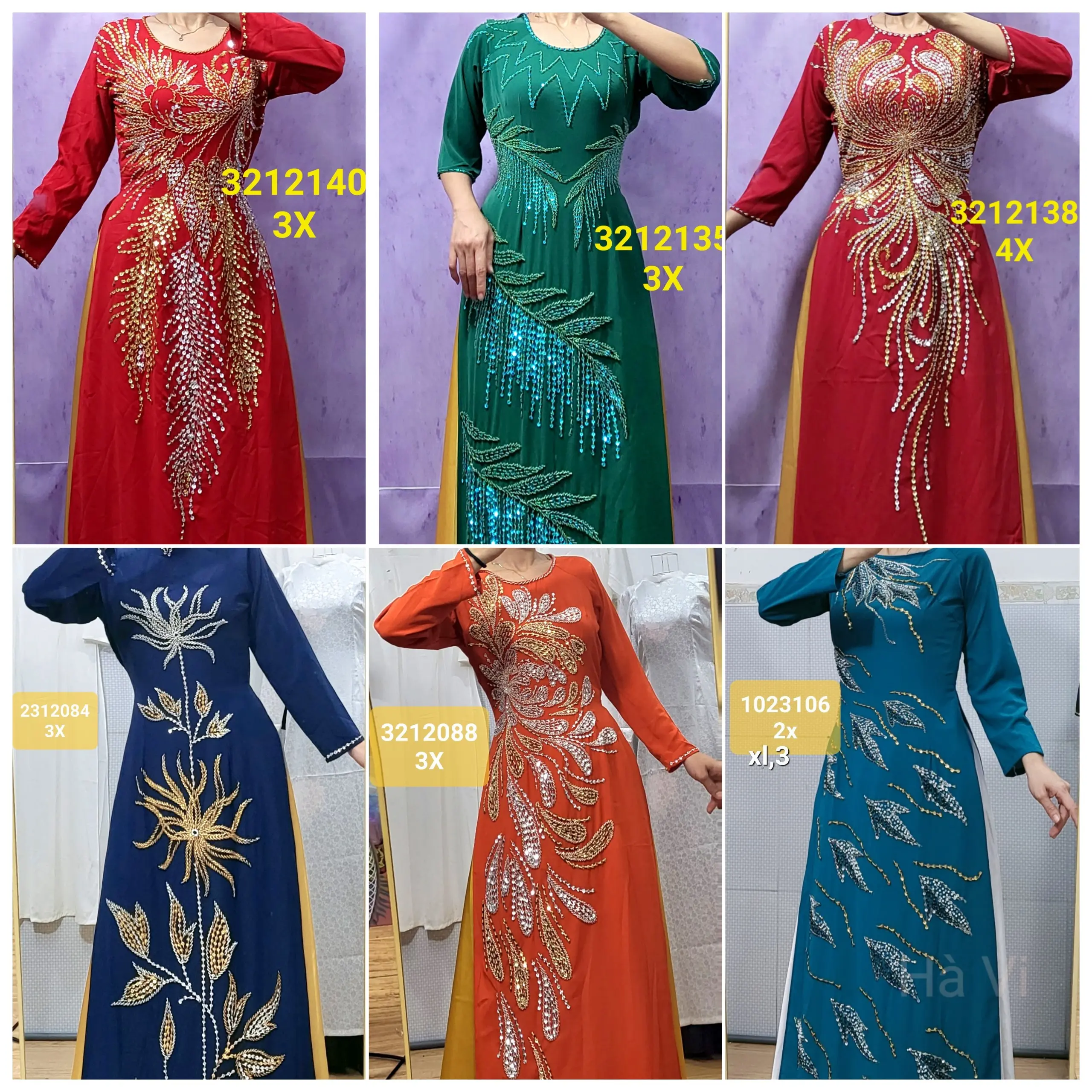 {SẴN} ÁO DÀI MẸ / BÀ SUI KẾT ĐÁ 2 TÀ - 2X->5X (65kg-80kg) vay  cuoi