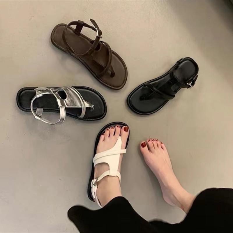 Sandal nữ xỏ ngón phối mũi tam giác,đế xịn chất êm T70 (CHÂN GẦY LÙI SIZE) DéP GiàY Shoes