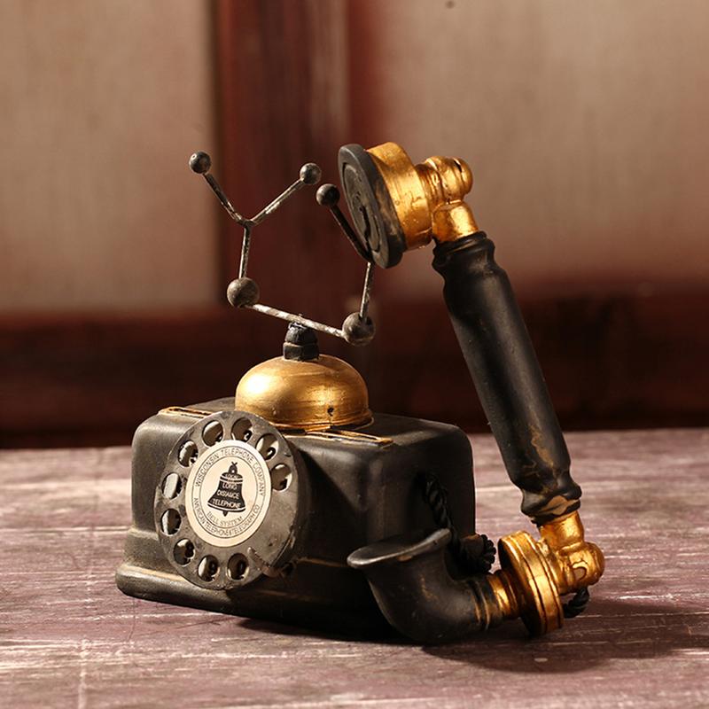 Product Introduction of Resin phone model with retro style home decoration technology 10