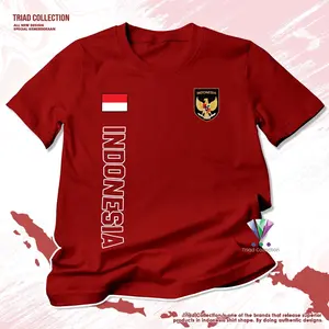 Kaos Pria & Wanita Kaos Kemerdekaan HUT RI 78 TIMNAS INDONESIA | Baju Agustusan Seragam Panitia 17 Agustus Terus Melaju Indonesia Maju Dewasa High