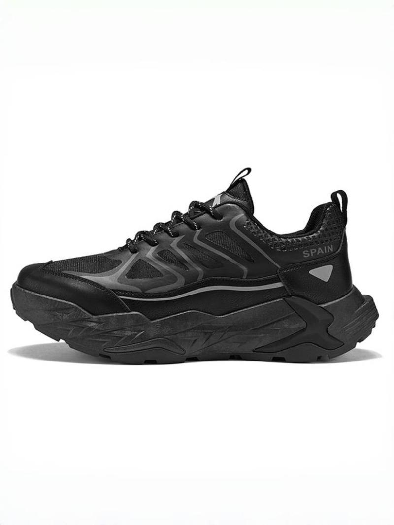 Product Introduction of Men's Sporty Lace Up Low Top Sneakers, Casual Breathable Comfortable Running Shoes, Non-slip Sports Shoes for Climbing, Gym Workout, Cross Training, Closed 6