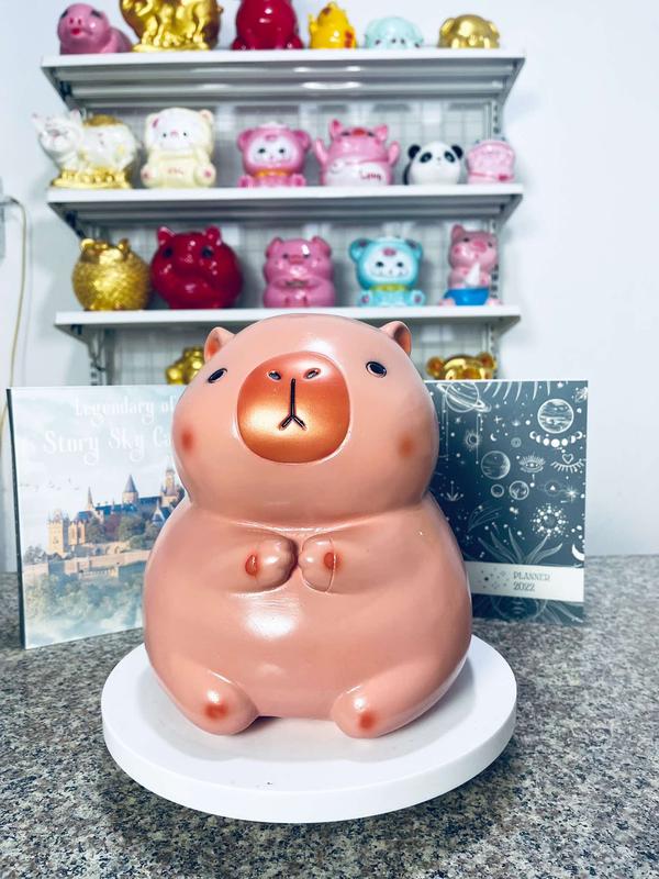 Heo đất,lợn đất mẫu Chuột Capybara size to dễ thương Ống tiết kiệm Heo Đất Pipo