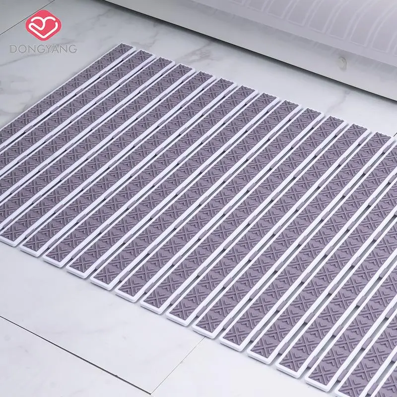 Bathroom Shower Mat, 1 Count Non-slip Bathroom Mat with Suction Cup Backing, Bathroom Accessories, Home Decor 2