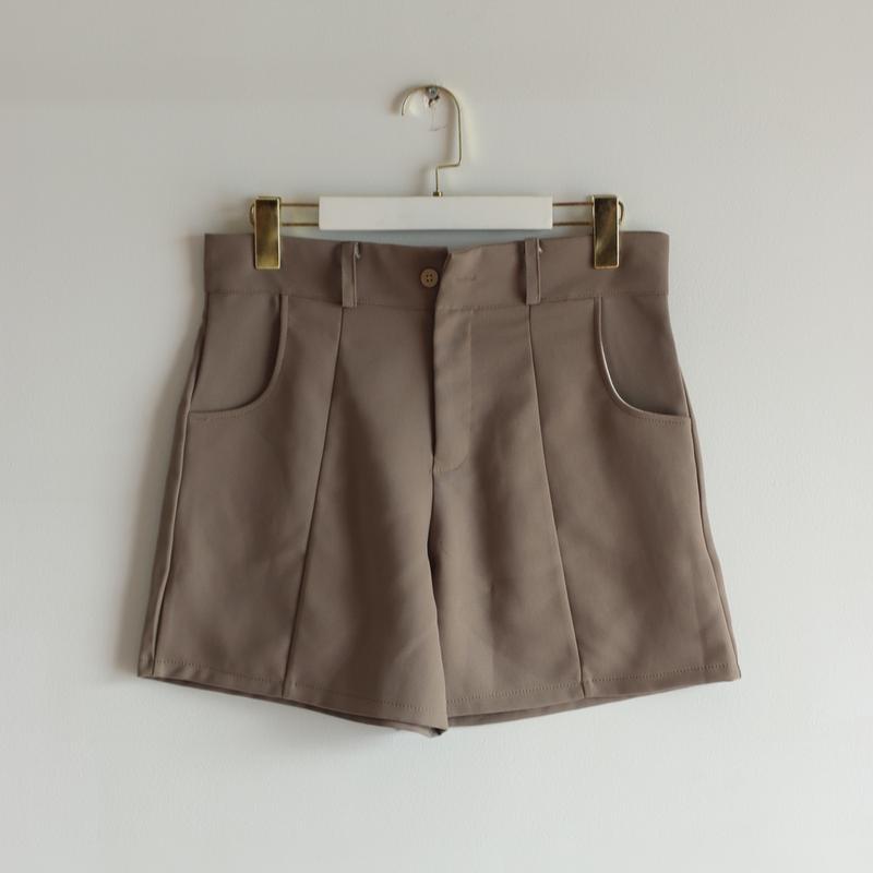 ( Mã 12) Quần short nữ lưng cạp cao fom chữ A có túi và khóa kéo - DKTB 012 Nữ Women Ong Pants 5