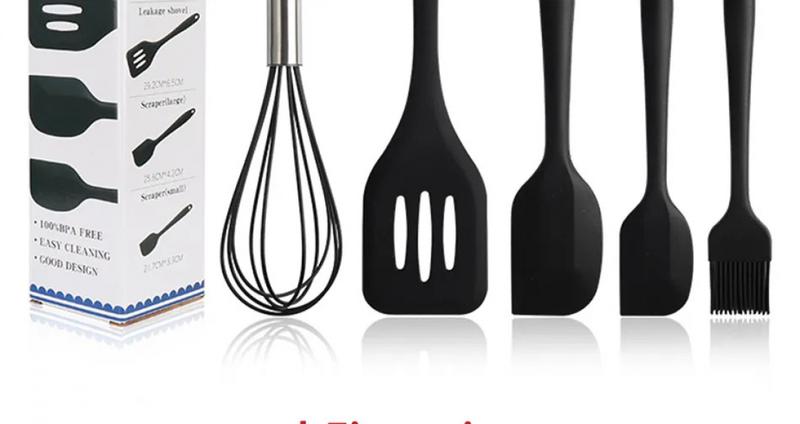 Product Introduction of Bộ Dụng Cụ Nấu Ăn Bằng Silicon, S9, 5 Cái / Bộ, Bao Gồm Bộ Đồ Dùng Nhà Bếp, Máy Đánh Trứng, Thìa, Bàn Chải Dầu, Máy Đánh Trứng Cầm Tay, Đồ Dùng Nhà Bếp, Đi Kèm Với Hộp 38