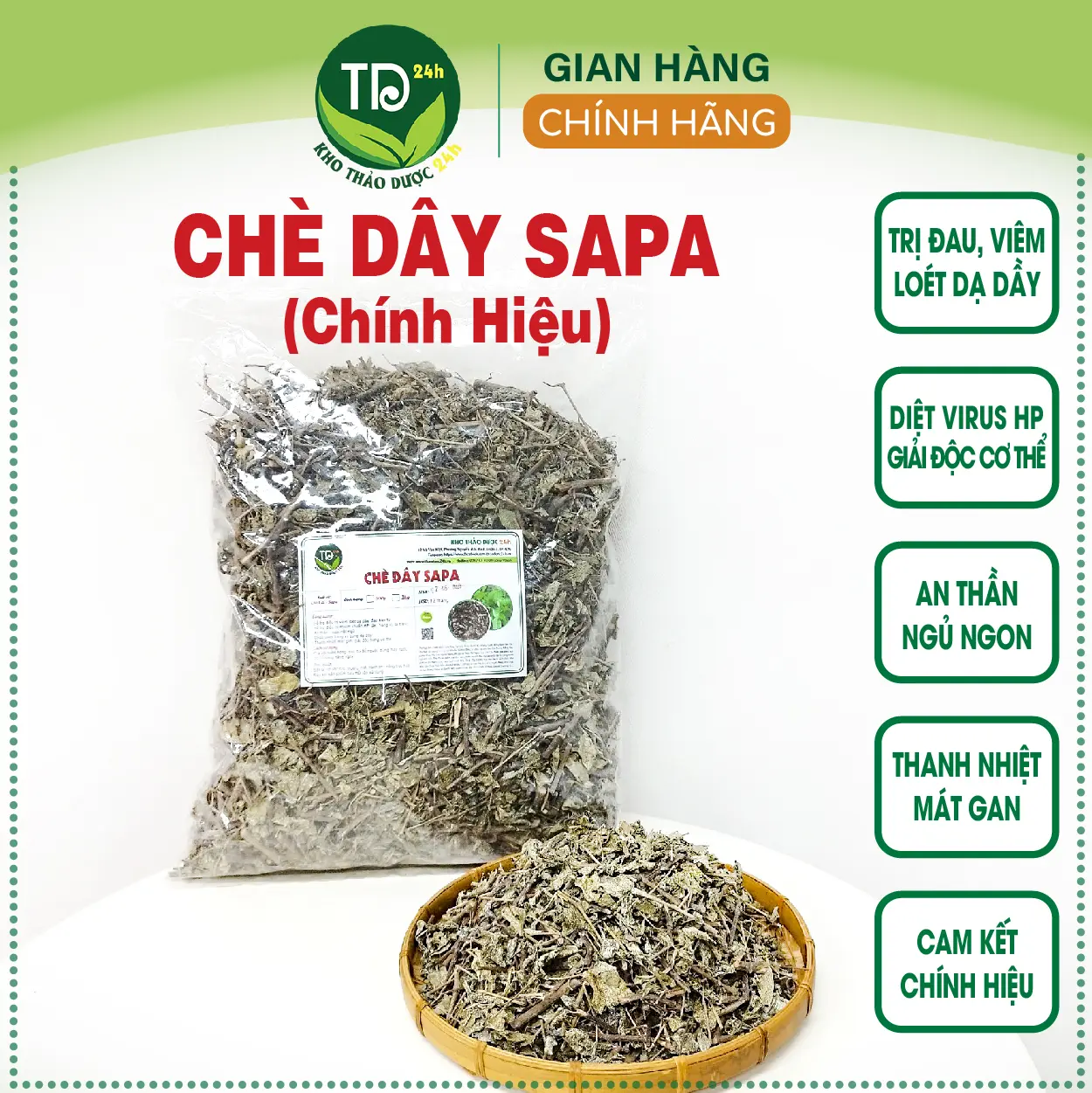 Chè dây Sapa nguyên chất, tốt cho những ai bị chứng đauu dạ dày, đauu bao tử, diệ.t v.i.r.u.s HP I Kho Thảo dược 24h Nước Trà Chua