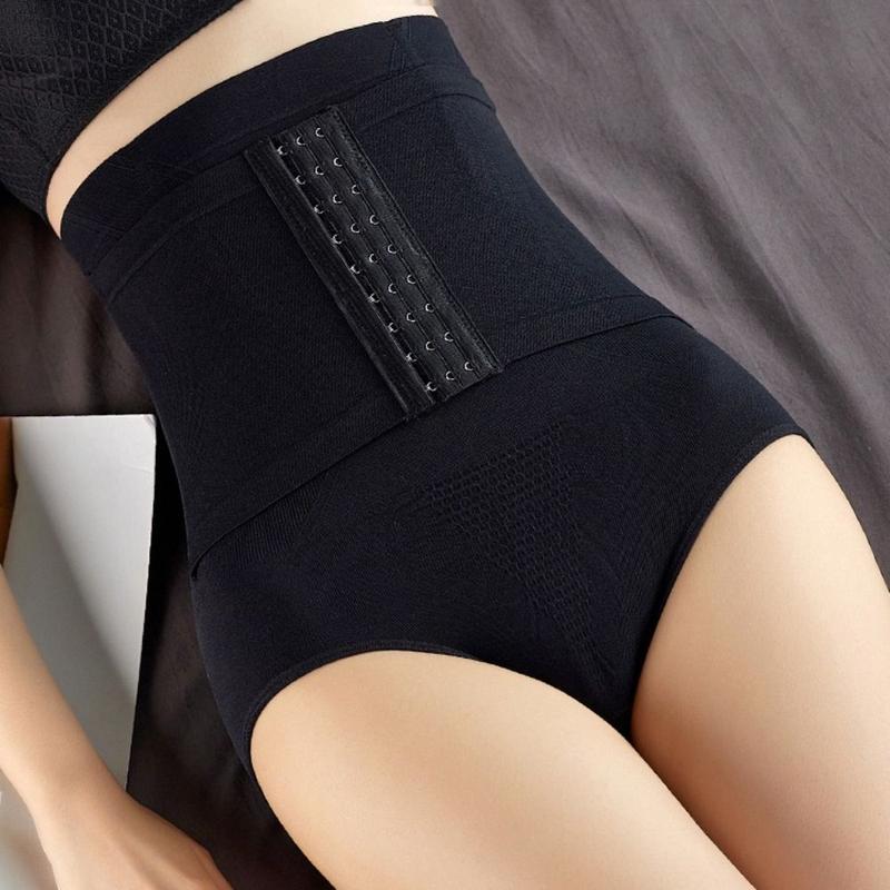 Product Introduction of Lingerie High Waist Postpartum Body Shapers Waist Trainer Belly Contracting Buckle Shapers Underpants Briefs Seamless Underwear Daily 13