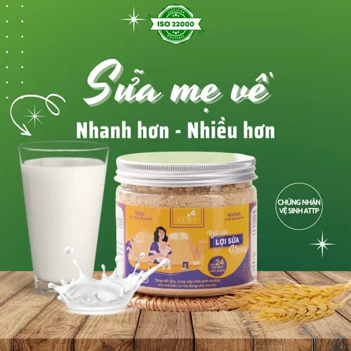 Bột ngũ cốc dinh dưỡng lợi sữa Hena 200g