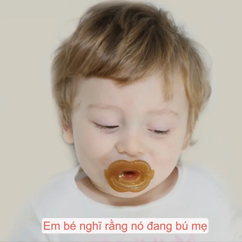 Ti giả cho bé kidzoo.cm ngày và đêm bằng silicone từ 0 - 24m Cao Su 5