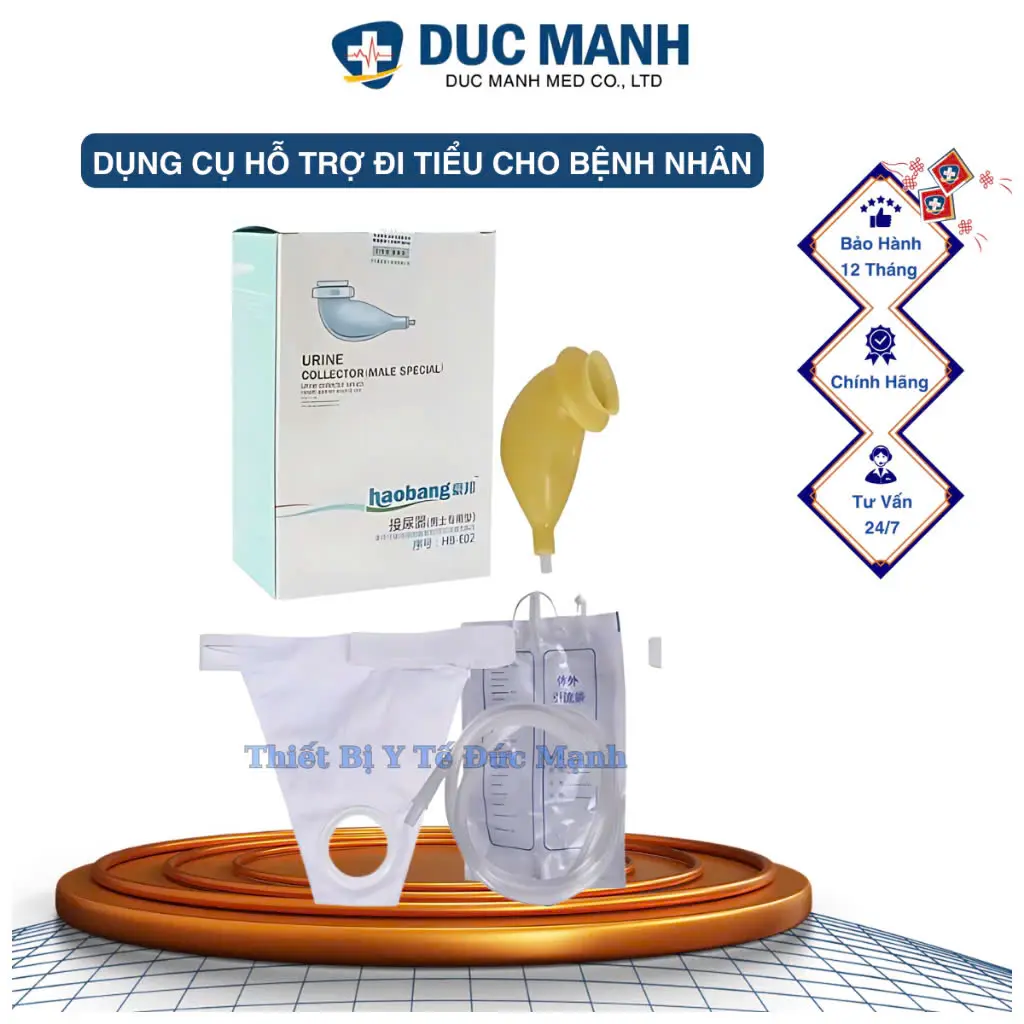 Dụng cụ hỗ trợ đi tiểu HAOBANG - Dụng cụ đi tiểu cho người bệnh nam, nữ - Capot Tiểu Nam HAOBANG