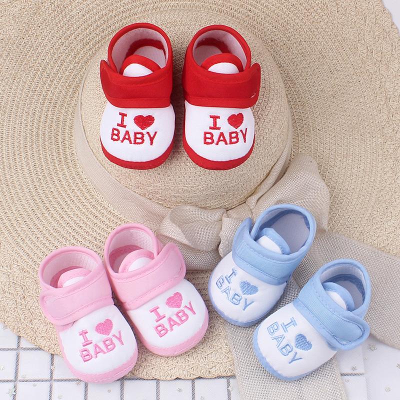 Giày Trẻ Sơ Sinh Em Bé Trai Bé Gái, Họa Tiết Chữ Cái, Đế Mềm, Chống Trượt, Giày Thể Thao Trẻ Sơ Sinh Trẻ Em, Giày Tập Đi, Giày Tập Đi Đầu Tiên 0