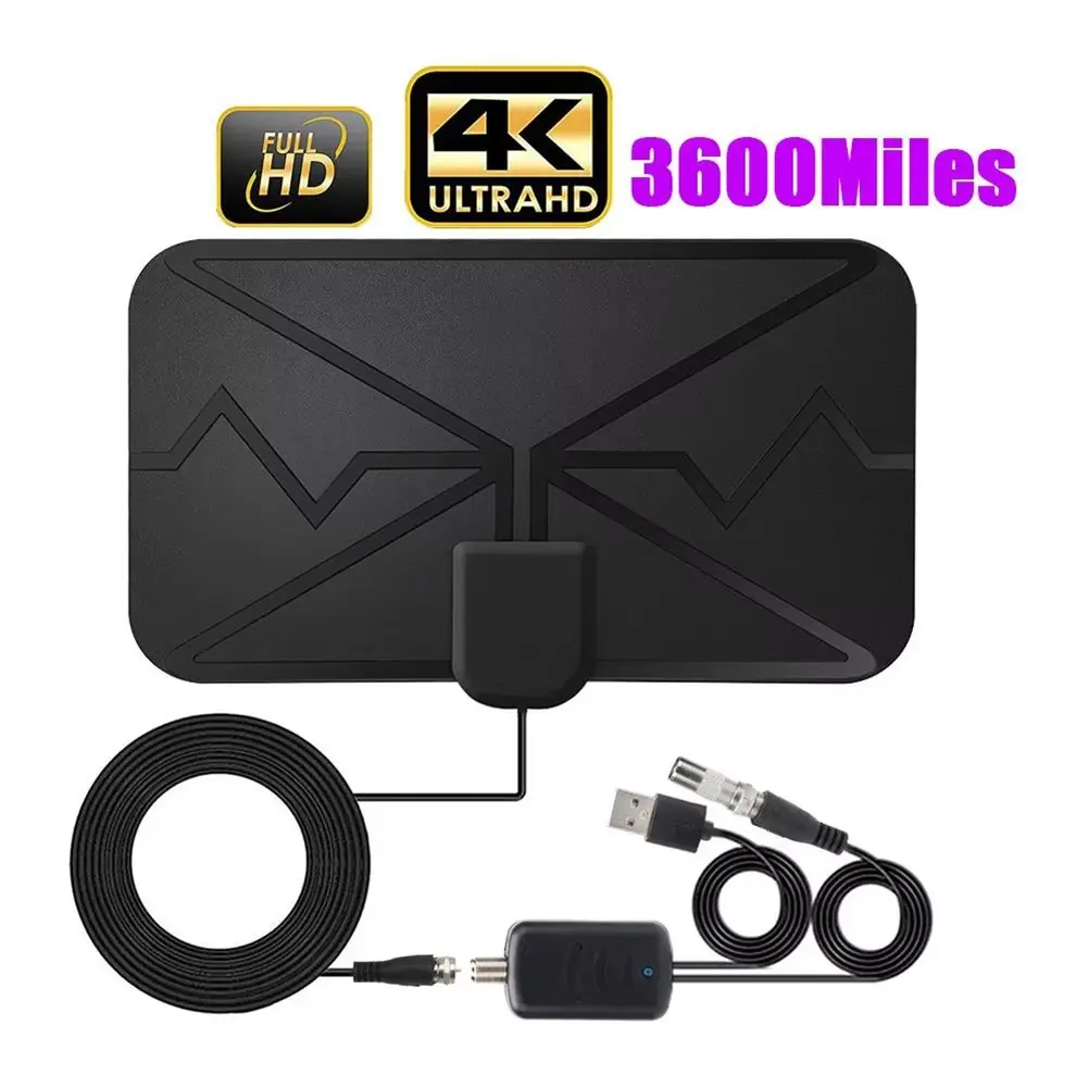 3600 Miles Digital Antenna DVB-T2 HDTV Antenna with Enhance Your TV Signal
