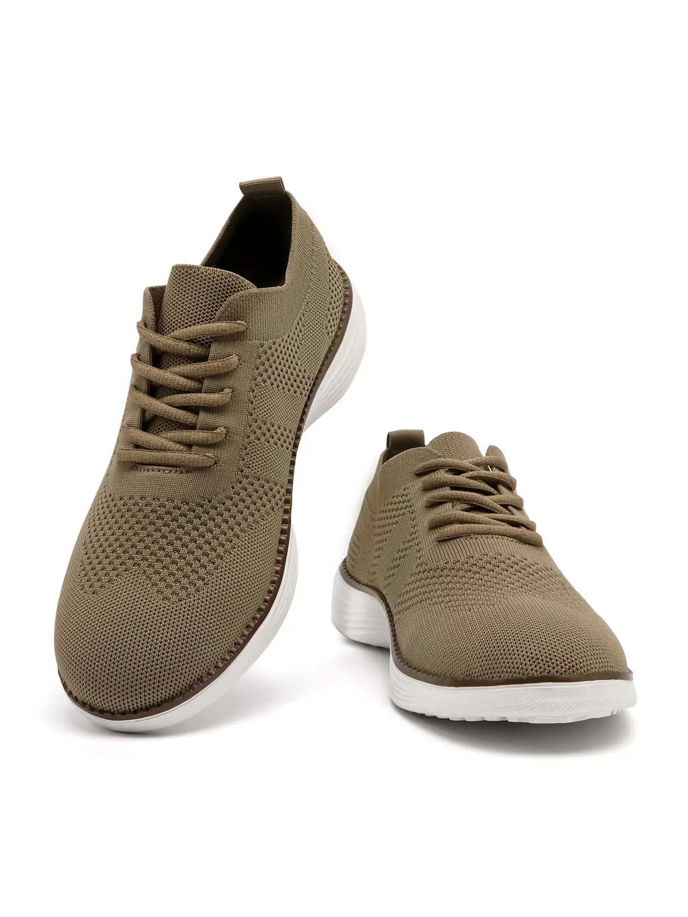 Men's Casual Plain Lace Up Low Top Sneakers, Fashionable Breathable Comfortable Sports Running Shoes, Male All-match Round Toe Shoes for Daily Wear