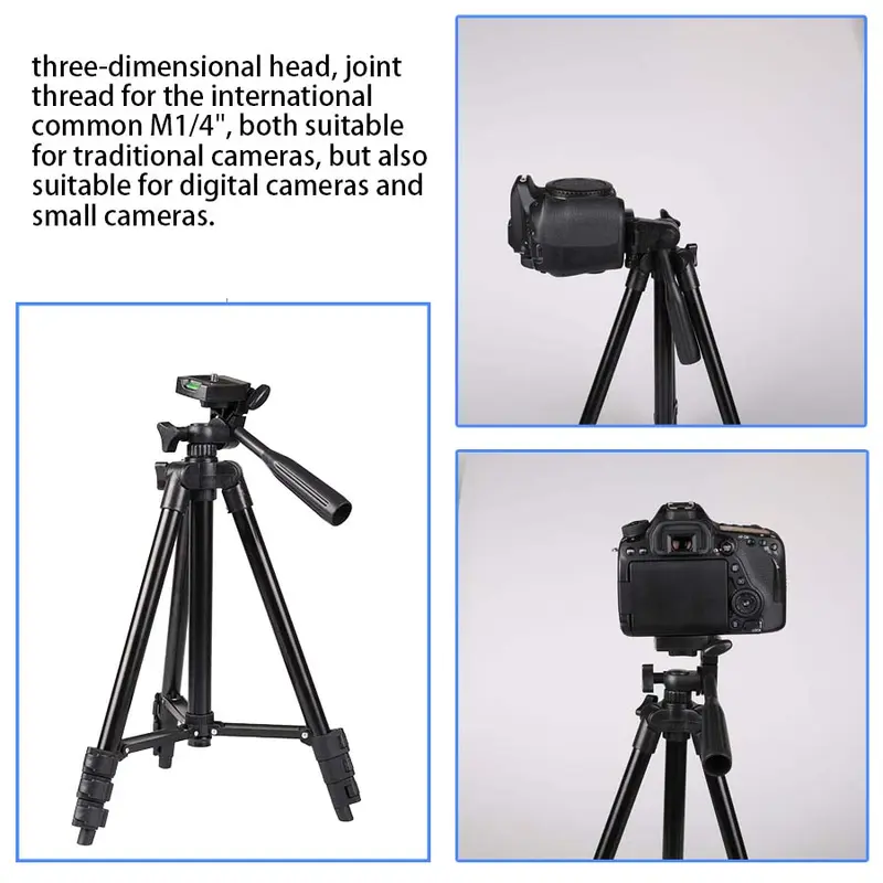 Folding Tripod Stand, Extendable Tripod Stand, Suitable for Camera, DV, Phone, Smartphone, Projector, Fill Light & Telescope, Suitable for Photography 3