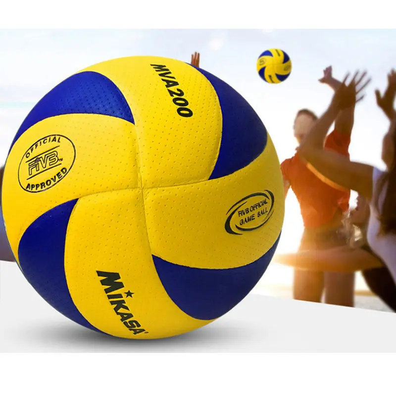Bóng Chuyền, Mikasa, Mva300, Chất Liệu Pu Mềm, Thích Hợp Cho Các Trận Đấu Trên Bãi Biển Và Tập Luyện, Chất Lượng Tốt, Kích Thước 5, Bola 3