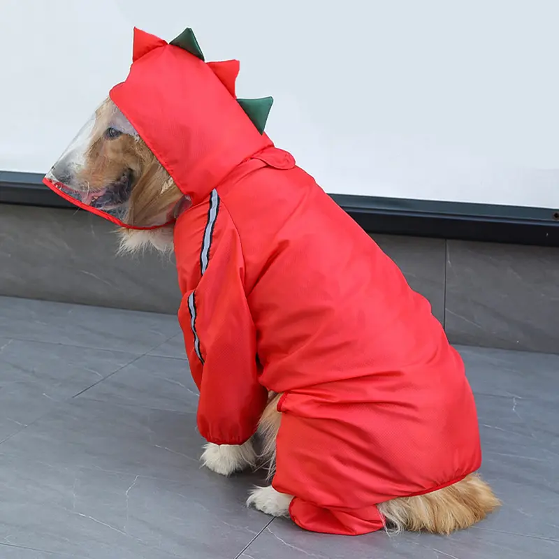 Áo mưa cho chó cưng, HEHUS, Thích hợp cho chó lớn, Trung Bình và Nhỏ, Chống gió và chống mưa, Áo Hoodie cho chó Con, cho áo khoác 2