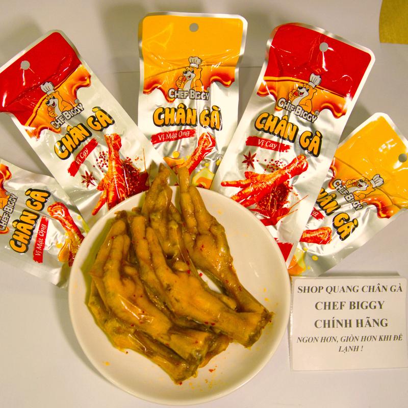 Chân Gà CHEF BIGGY Vị Cay 30g, Vị Mật Ong 30g , VịSốt Nấm 30g Chính Hãng  Hàng Việt Nam Ăn Vặt Chua