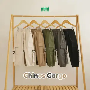 Minicottons Celana Chinos Cargo Anak Laki-laki Usia 1-12 Tahun / Celana Panjang Anak / Celana Anak Cargo Katun Kids